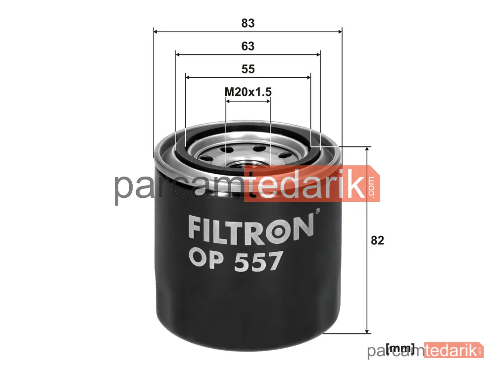 FILTRON OP557 | Yağ Filtresi — Rover 600 I, Hyundai H100 Panelvan/Van, Rover 200 II Hatchback