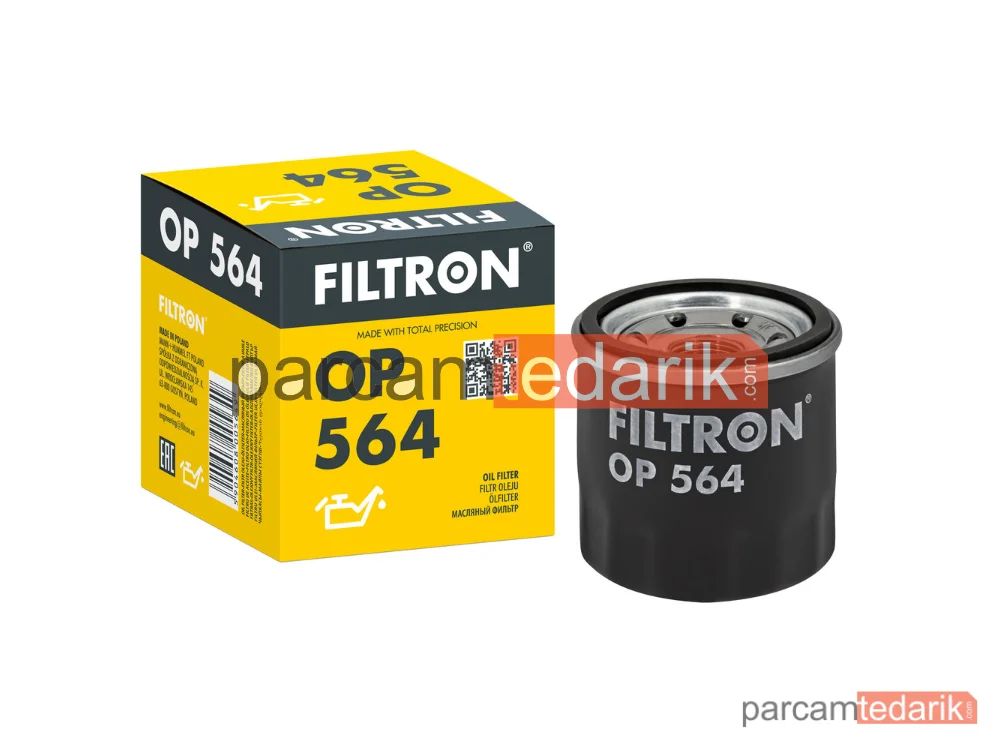 FILTRON OP564 | Yağ Filtresi — Piaggio Porter Panelvan/Van, Piaggio Porter Platform şasi, Daihatsu Charade IV