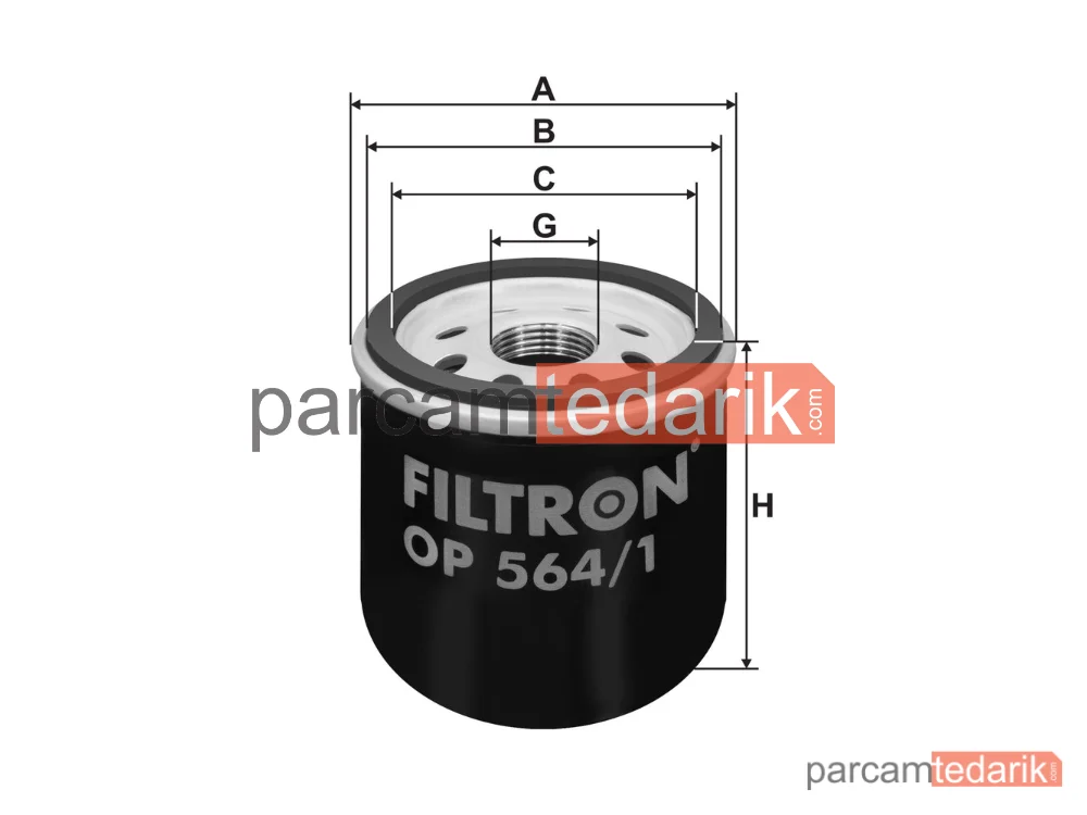 FILTRON OP564/1 | Yağ Filtresi — Chevrolet AVEO / Kalos Sedan, Chevrolet AVEO / Kalos Hatchback, Chevrolet SPARK