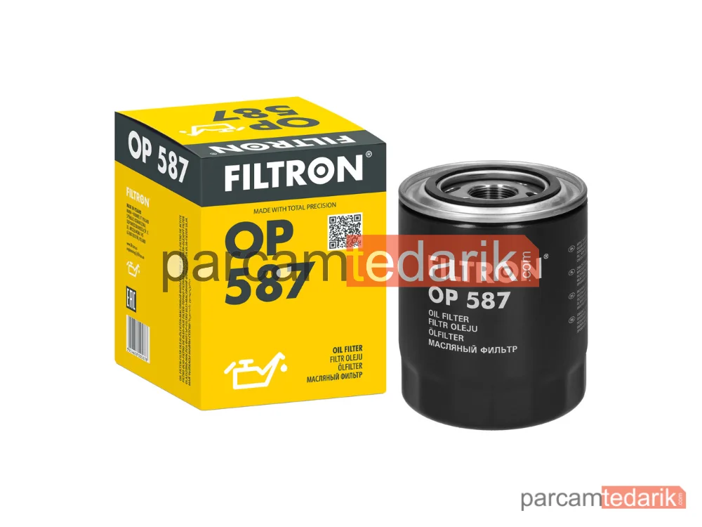 FILTRON OP587 | Yağ Filtresi — Mitsubishi L200, Mitsubishi L200 / Triton, Hyundai Galloper II