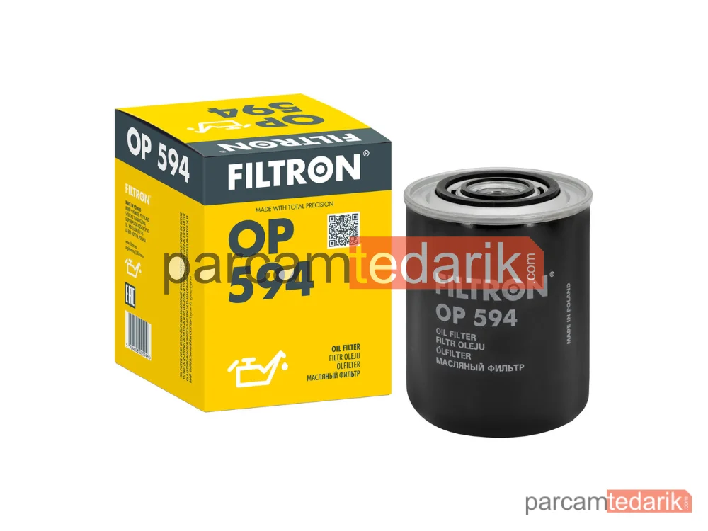 FILTRON OP594 | Yağ Filtresi — Renault TRUCKS Mascott Panelvan/Van, Fiat Ducato Platform şasi, Fiat Ducato Minibüs/Otobüs