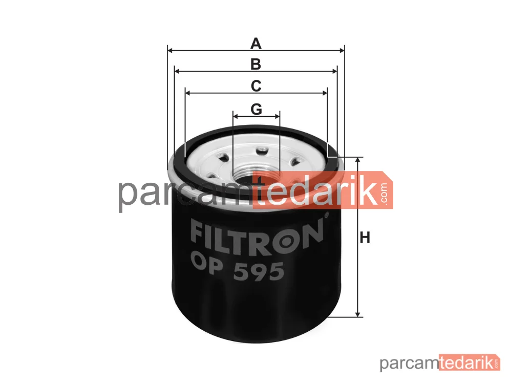 FILTRON OP595 | Yağ Filtresi — Mazda 323 III Hatchback, Mazda 323 III Sedan, Subaru Impreza Hatchback