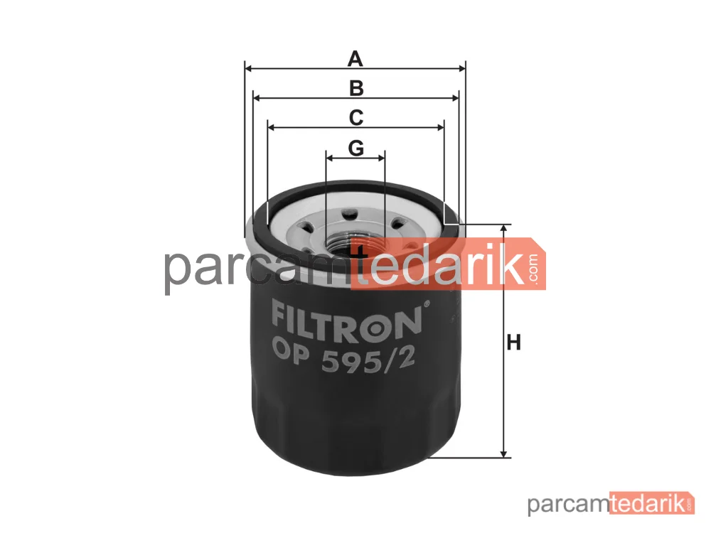 FILTRON OP595/2 | Yağ Filtresi — Kia Rio IV, Kia Ceed, Kia Ceed Sportswagon