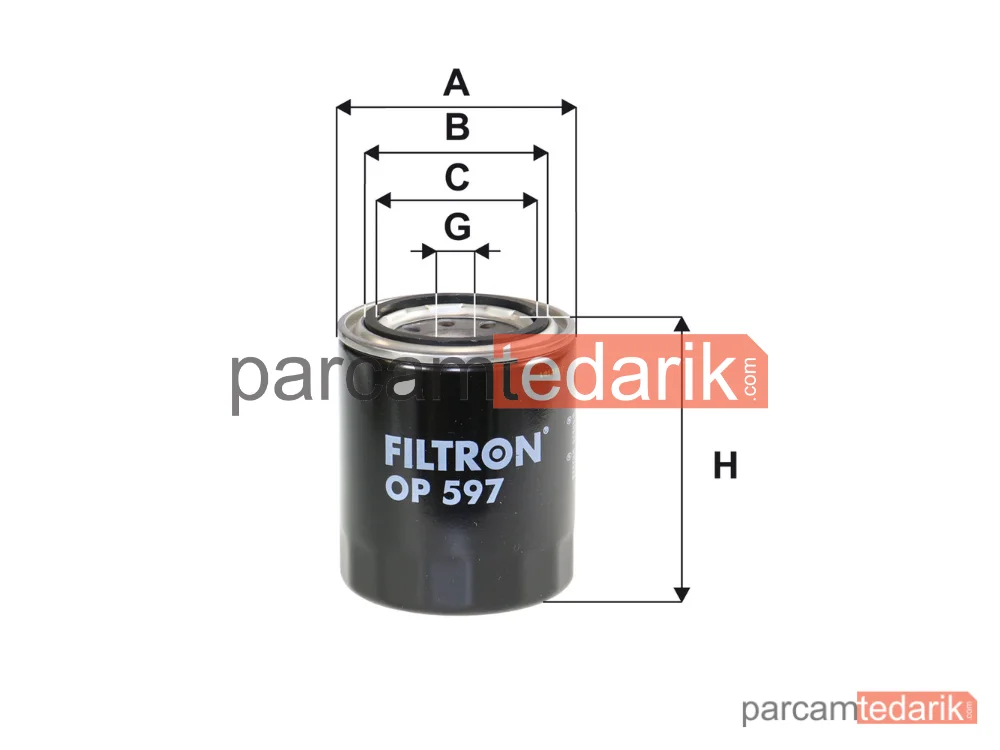 FILTRON OP597 | Yağ Filtresi — Mazda 626 III, Mazda 626 III Coupe, Mazda 626 III Hatchback