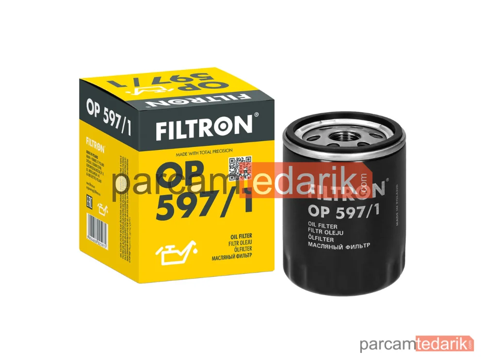 FILTRON OP597/1 | Yağ Filtresi — Mazda 6 Station wagon, Mazda CX-3, Mazda 3