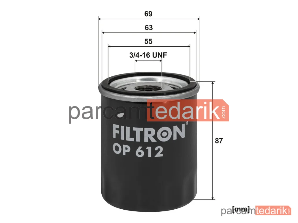 FILTRON OP612 | Yağ Filtresi — Nissan Micra III, Nissan Micra II, Nissan NOTE