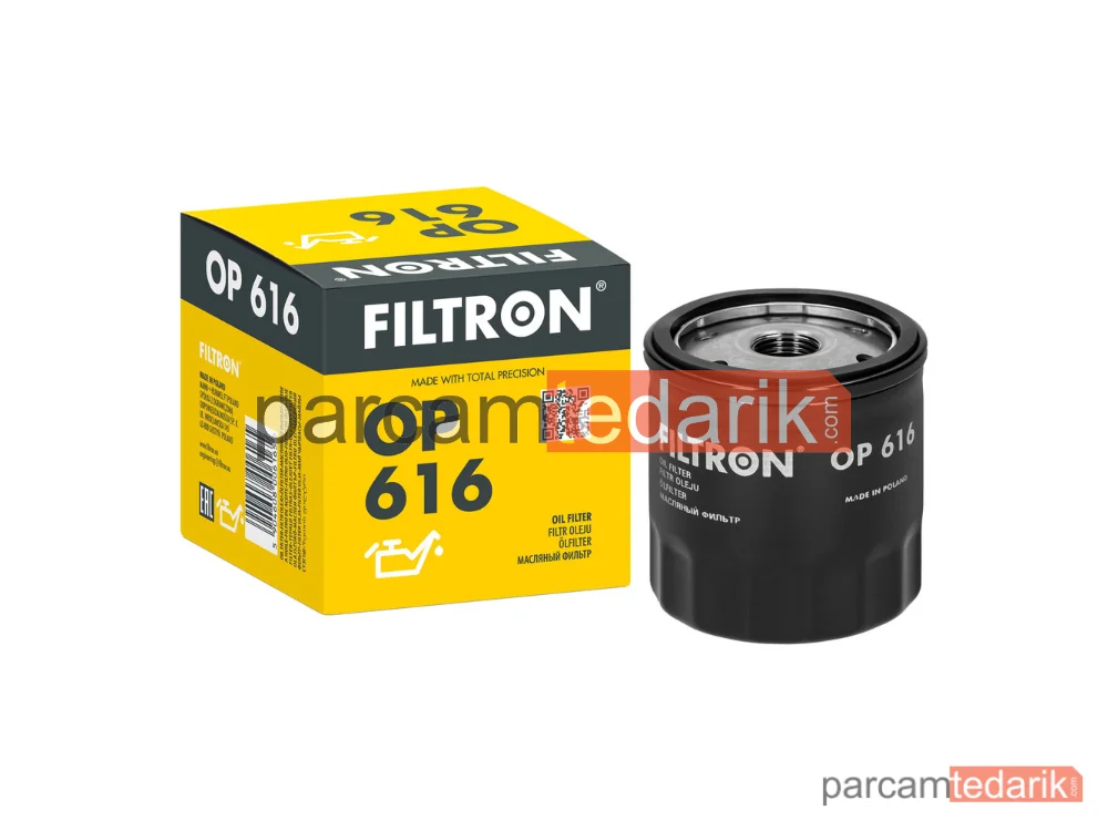 FILTRON OP616 | Yağ Filtresi — Volvo FH12, Audi A3, Seat Ibiza II