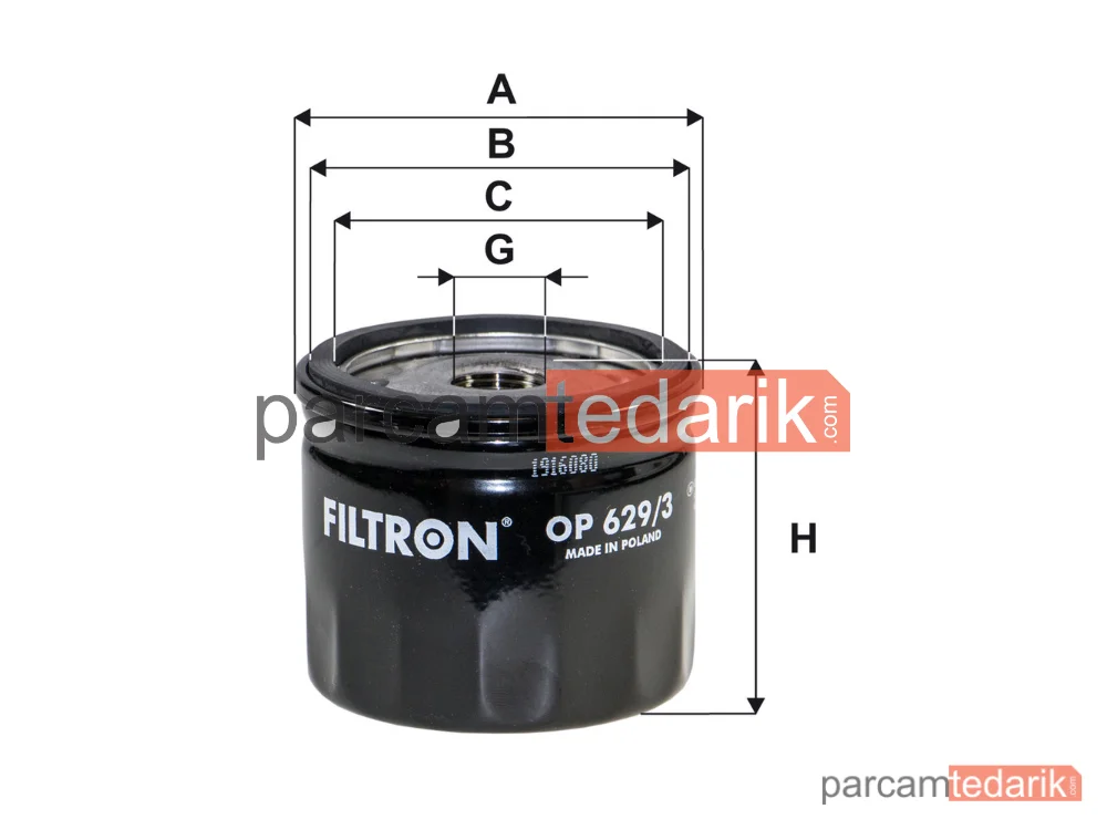 FILTRON OP629/3 | Yağ Filtresi — Ford Focus IV, Ford Focus IV Turnier, Ford PUMA