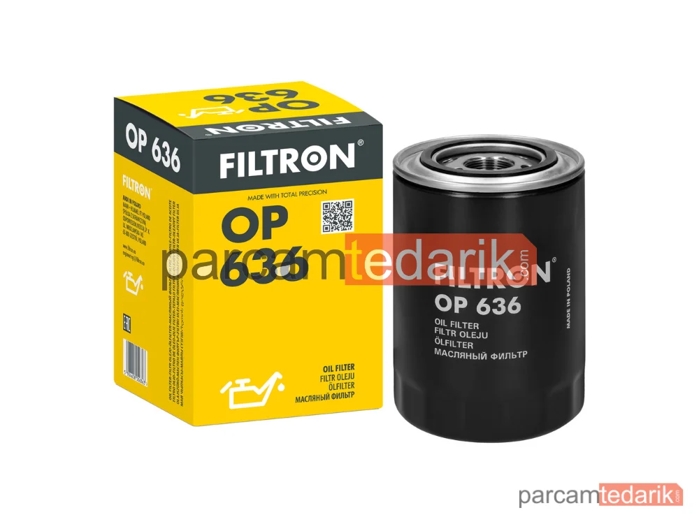 FILTRON OP636 | Yağ Filtresi — Mitsubishi Pajero IV, Mitsubishi Pajero IV Van, Mitsubishi Pajero II