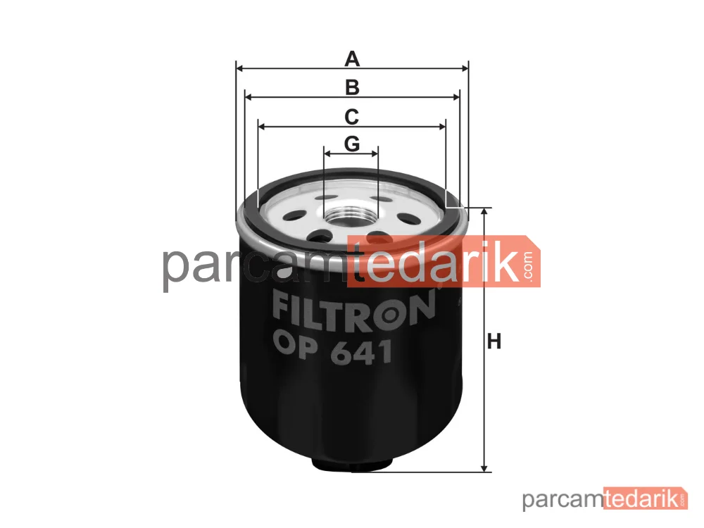 FILTRON OP641 | Yağ Filtresi — VW Polo III, Seat Cordoba, Seat Ibiza II