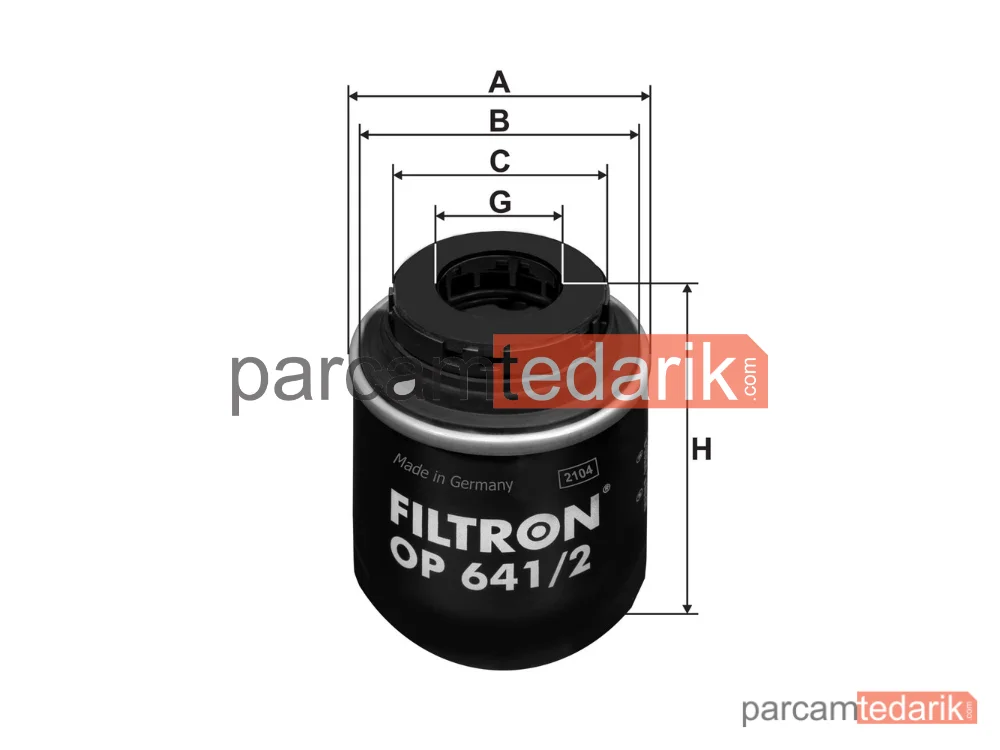FILTRON OP641/2 | Yağ Filtresi — VW Golf VI, VW Jetta IV, VW Passat B7