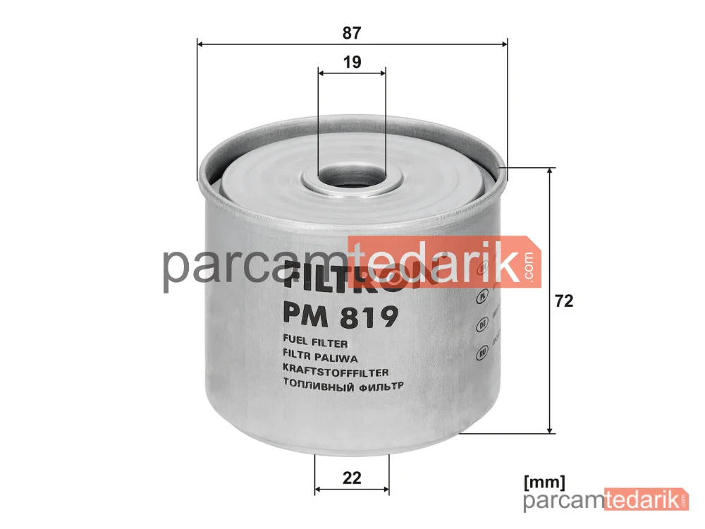 FILTRON PM819 | Yakıt Filtresi — International HARV. CM-Series, Ford 6000-Serie, International HARV. C-Series