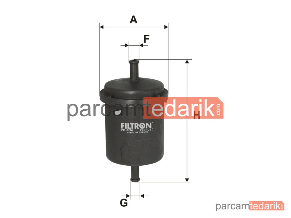FILTRON PP830 | Yakıt Filtresi — Fiat Uno, Fiat Tempra, Fiat Tempra S.W.