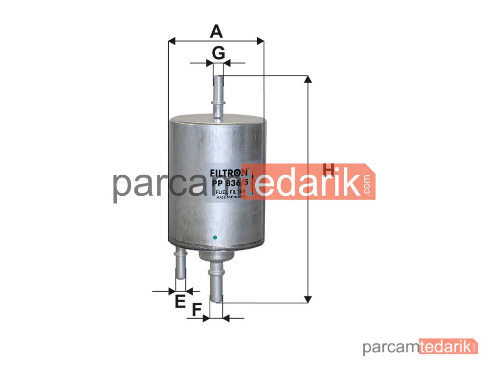 FILTRON PP836/5 | Yakıt Filtresi — Audi A4 B6 Cabrio, Audi A4 B7 Cabrio, Audi A6 C6