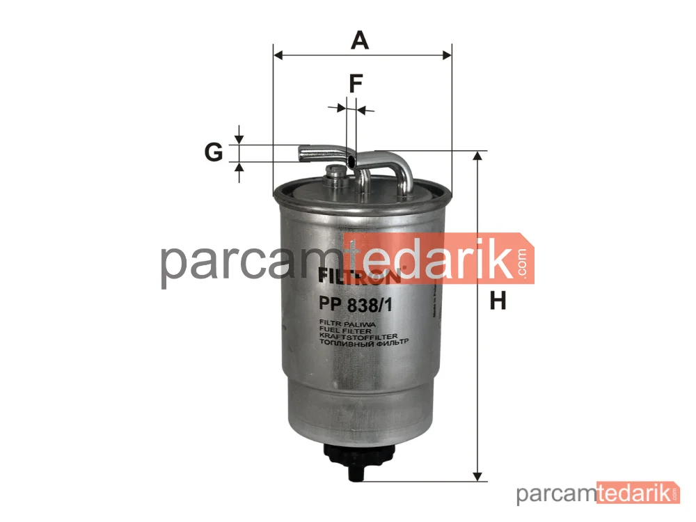 FILTRON PP838/1 | Yakıt Filtresi — Ford Escort VI, Ford Escort VI Sedan, Ford Escort VI Turnier