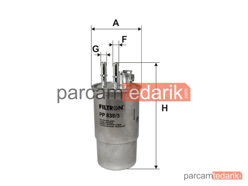FILTRON PP838/3 | Yakıt Filtresi — Ford Mondeo IV, Ford Mondeo IV Sedan, Ford Mondeo IV Turnier