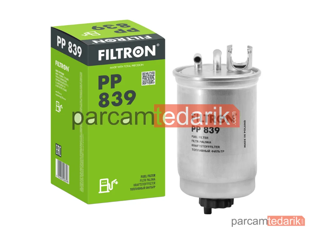 FILTRON PP839 | Yakıt Filtresi — VW Transporter T4 Minibüs/Otobüs (70B, 70C, 7DB, 7DK, 70J, 70K,, VW Transporter T4 Panelvan/Van, VW Golf III)