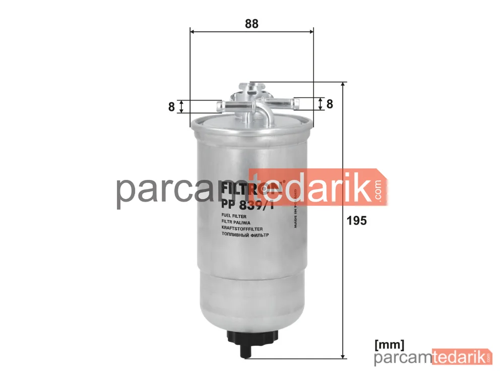 FILTRON PP839/1 | Yakıt Filtresi — Skoda Octavia I Combi, Seat Leon, VW Bora I
