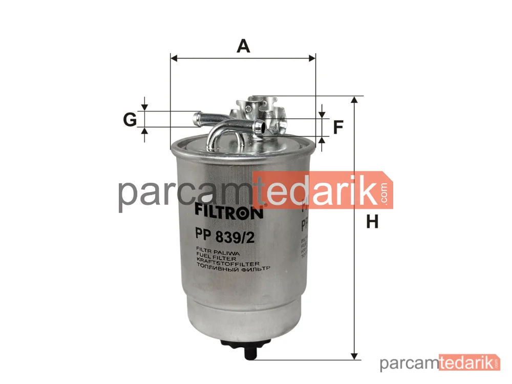 FILTRON PP839/2 | Yakıt Filtresi — Seat Cordoba, Seat INCA, VW Polo III