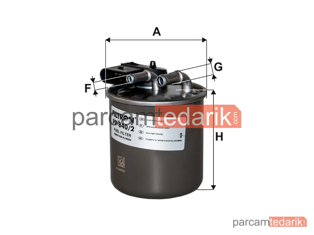 FILTRON PP840/2 | Yakıt Filtresi — Mercedes-Benz Marco Polo Camper, Mercedes-Benz Vito Mixto, Mercedes-Benz Vito Panelvan/Van