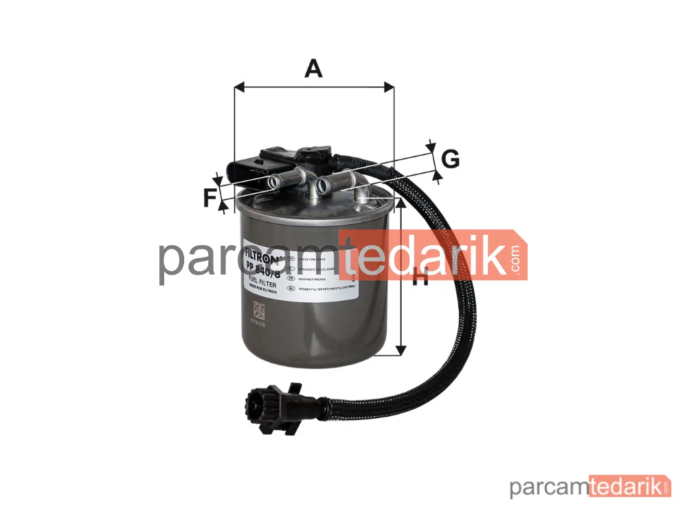 FILTRON PP840/8 | Yakıt Filtresi — Mercedes-Benz Sprinter 3,5-t Minibüs/Otobüs, Mercedes-Benz E-Serisi, Mercedes-Benz Vito / Mixto Panelvan/Van