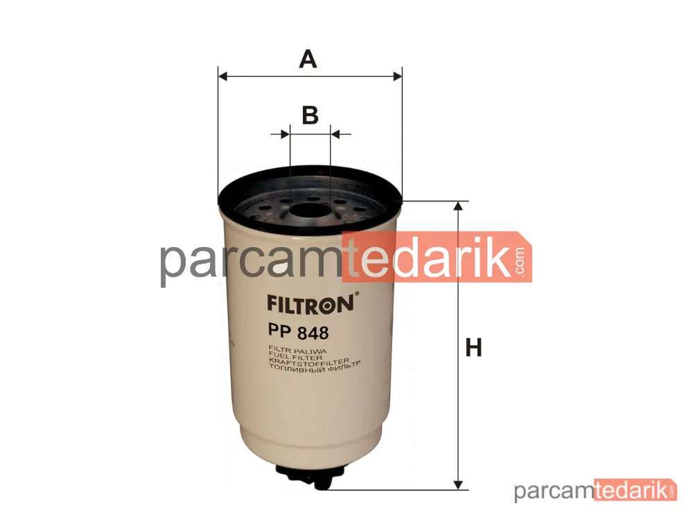 FILTRON PP848 | Yakıt Filtresi — Ford Transit Platform şasi, Ford Transit Panelvan/Van, Ford Transit Minibüs/Otobüs