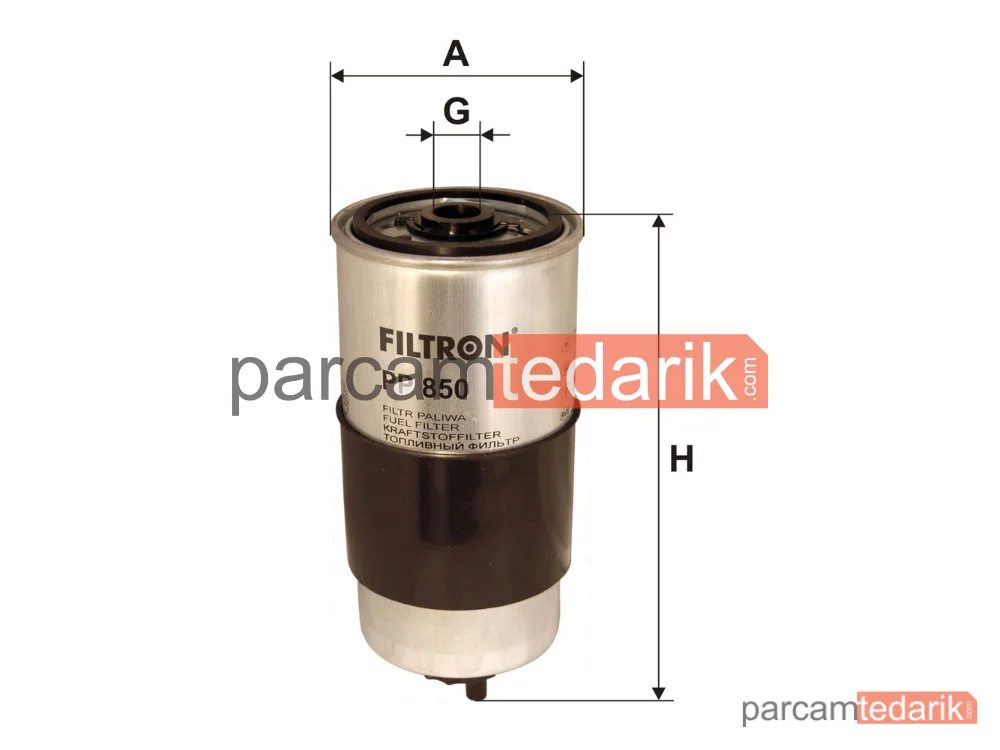FILTRON PP850 | Yakıt Filtresi — Audi A4 B5, Audi A4 B5 Avant, Audi A6 C4