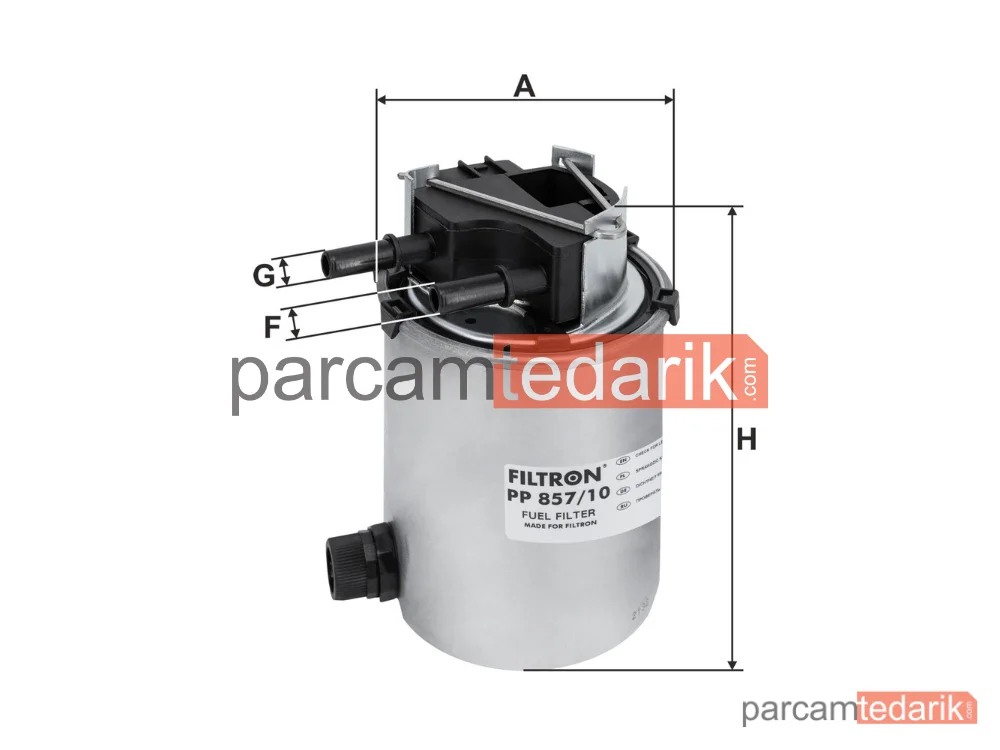 FILTRON PP857/10 | Yakıt Filtresi — Nissan Qashqai II