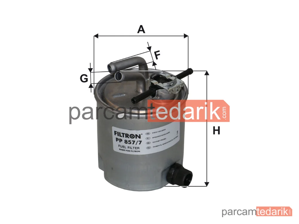 FILTRON PP857/7 | Yakıt Filtresi — Nissan Navara NP300, Nissan Pathfinder III, Nissan Navara NP300 Pick-up