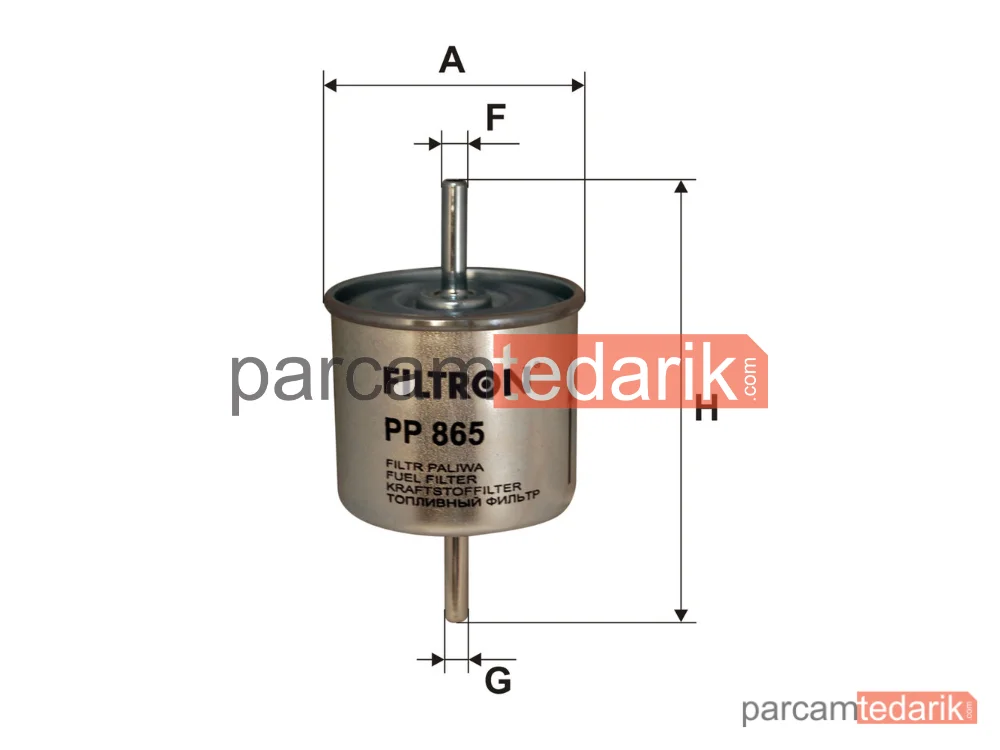 FILTRON PP865 | Yakıt Filtresi — Ford Escort V, Ford Fiesta III, Ford Mondeo I