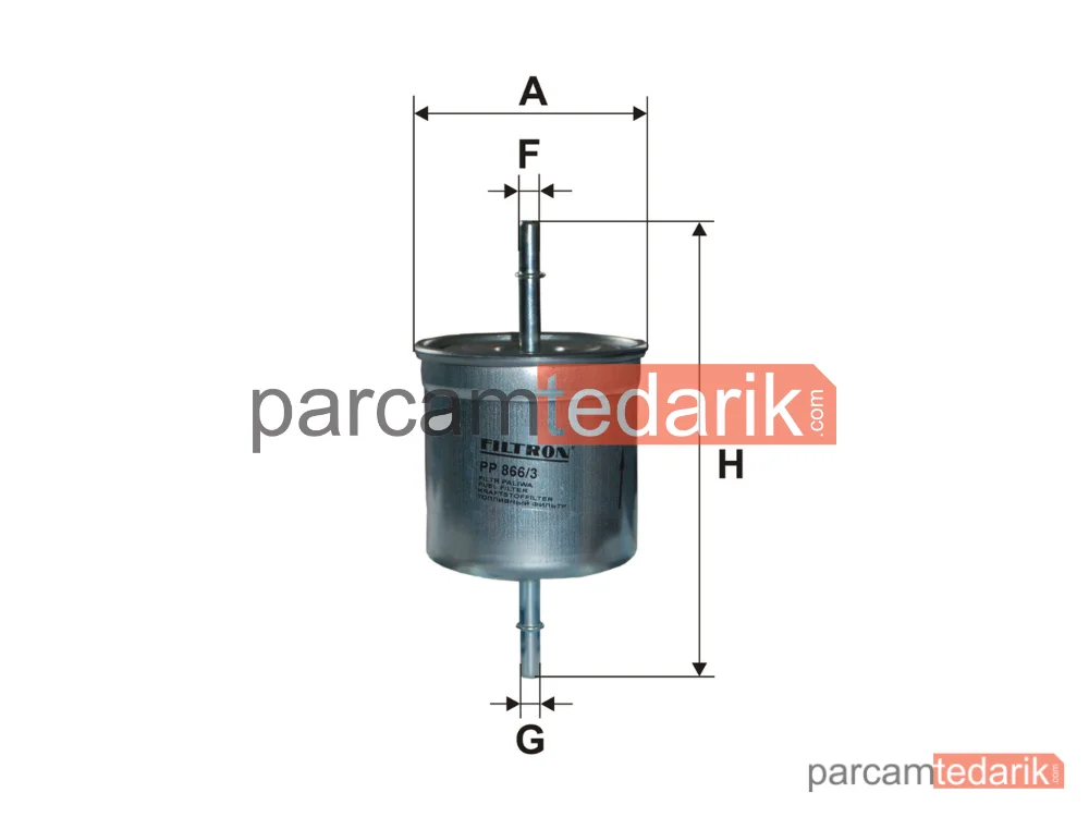 FILTRON PP866/3 | Yakıt Filtresi — Volvo S80 I, Volvo S60 I, Volvo V70 II