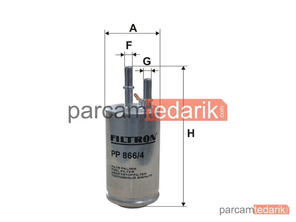 FILTRON PP866/4 | Yakıt Filtresi — Volvo V70 III, Volvo S80 II, Volvo V60 I