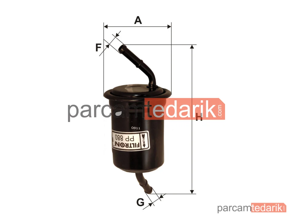 FILTRON PP880 | Yakıt Filtresi — Mazda 323 C IV, Mazda 323 S IV, Mazda 323 F IV