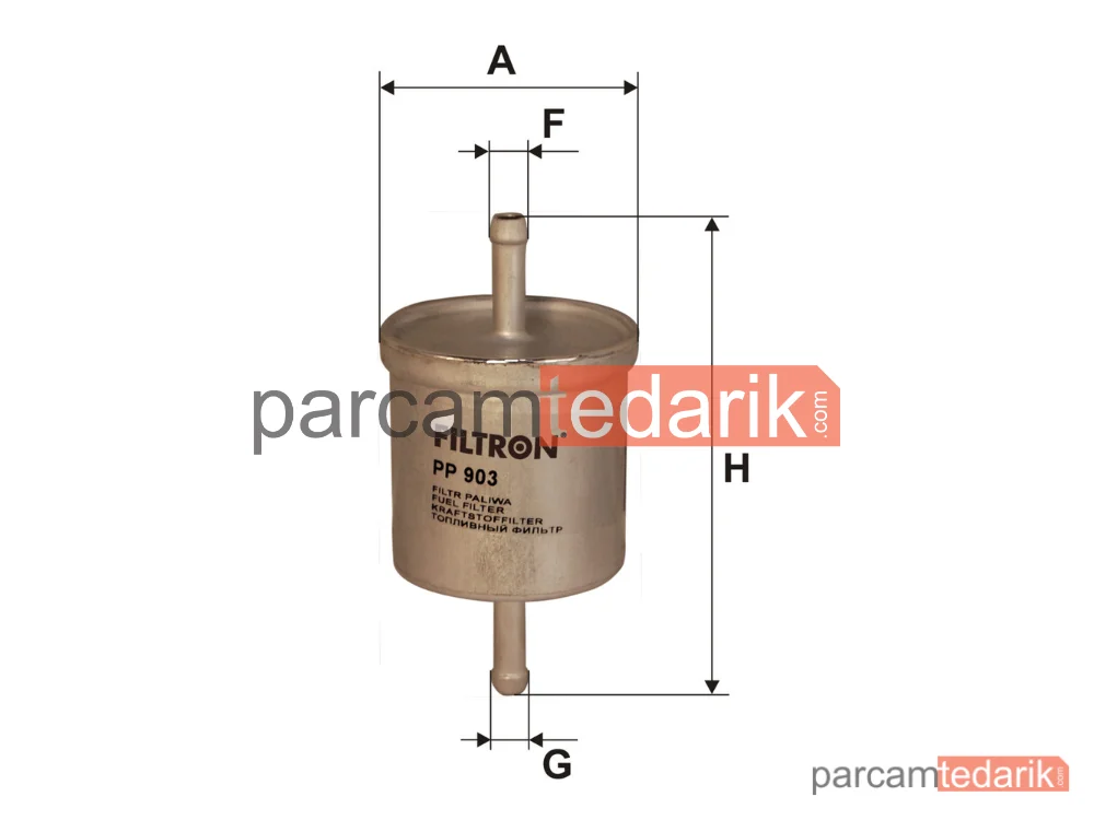 FILTRON PP903 | Yakıt Filtresi — Nissan Primera, Nissan Almera I Hatchback, Nissan Primera Hatchback