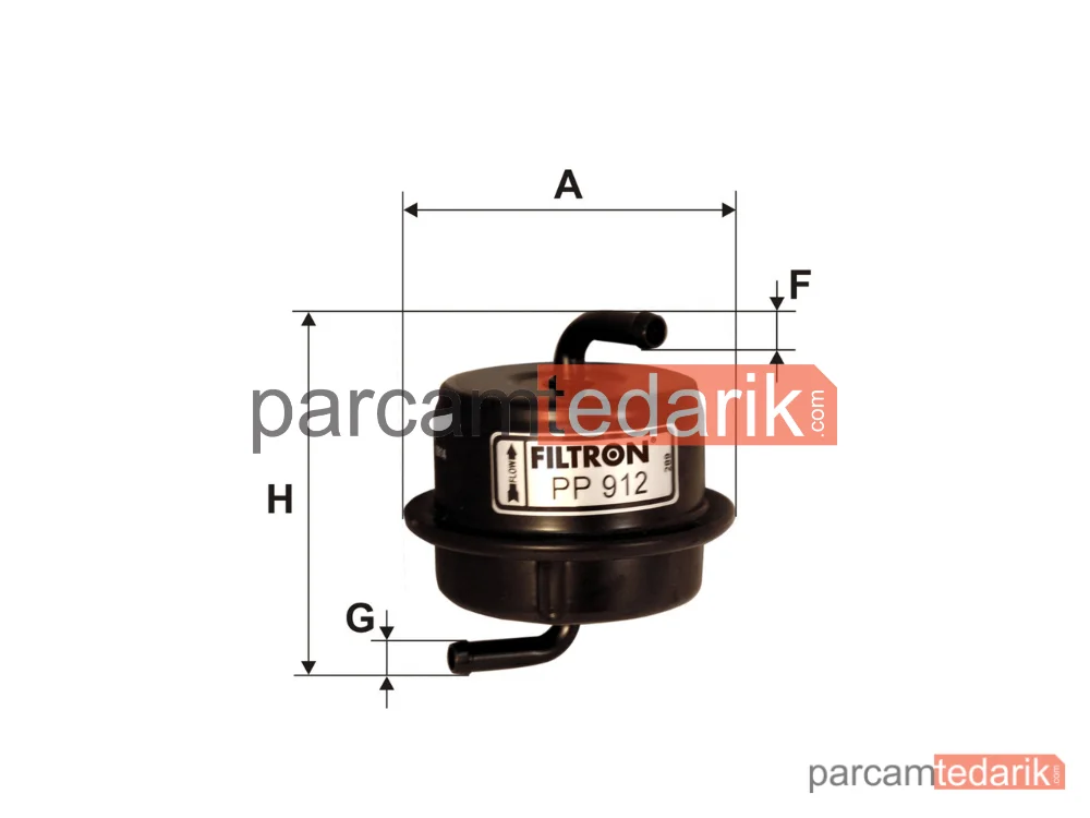 FILTRON PP912 | Yakıt Filtresi — Suzuki SWIFT II Sedan, Suzuki SWIFT II Hatchback, Suzuki Cultus II Hatchback