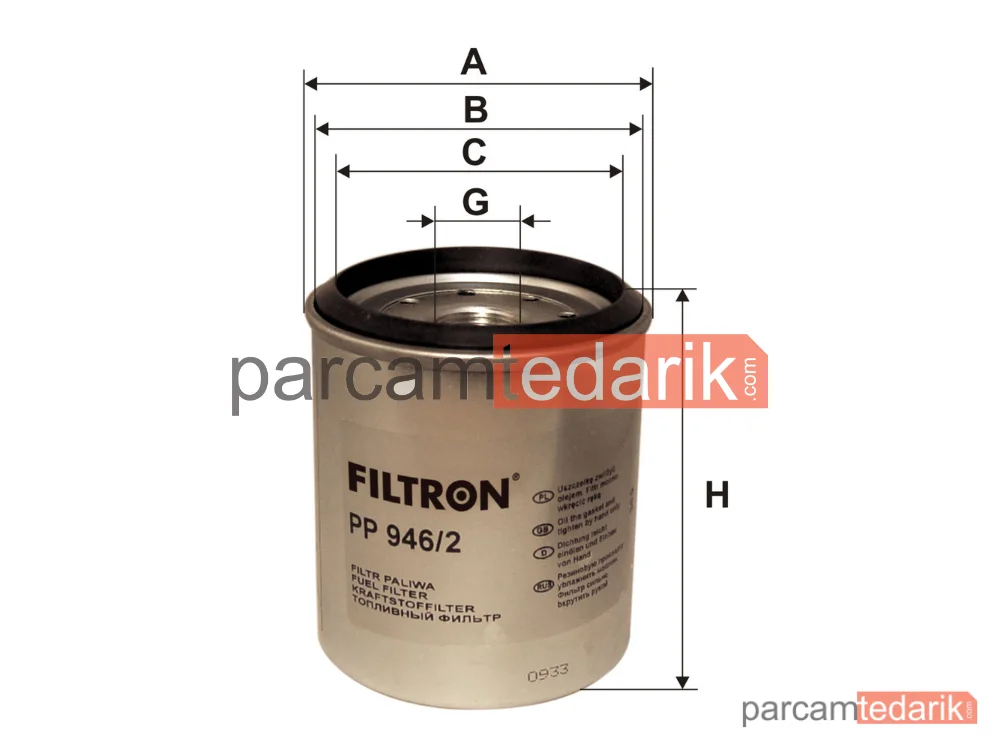 FILTRON PP946/2 | Yakıt Filtresi — Jeep Cherokee, Chrysler Voyager II, Jeep GRAND Cherokee I