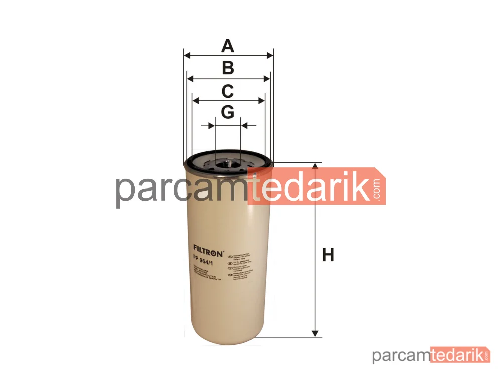 FILTRON PP964/1 | Yakıt Filtresi — Renault TRUCKS Kerax, Renault TRUCKS Premium 2, Volvo FH12