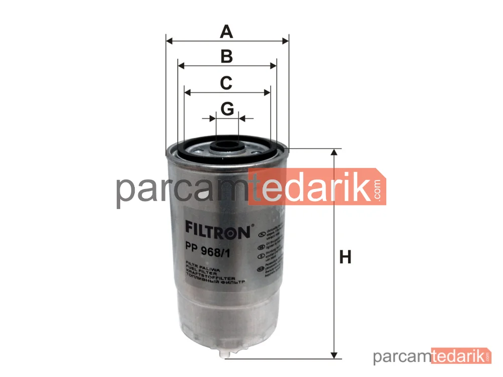 FILTRON PP968/1 | Yakıt Filtresi — Alfa Romeo 156 Sportwagon, Alfa Romeo 156, Ferrari AGRI VEGA