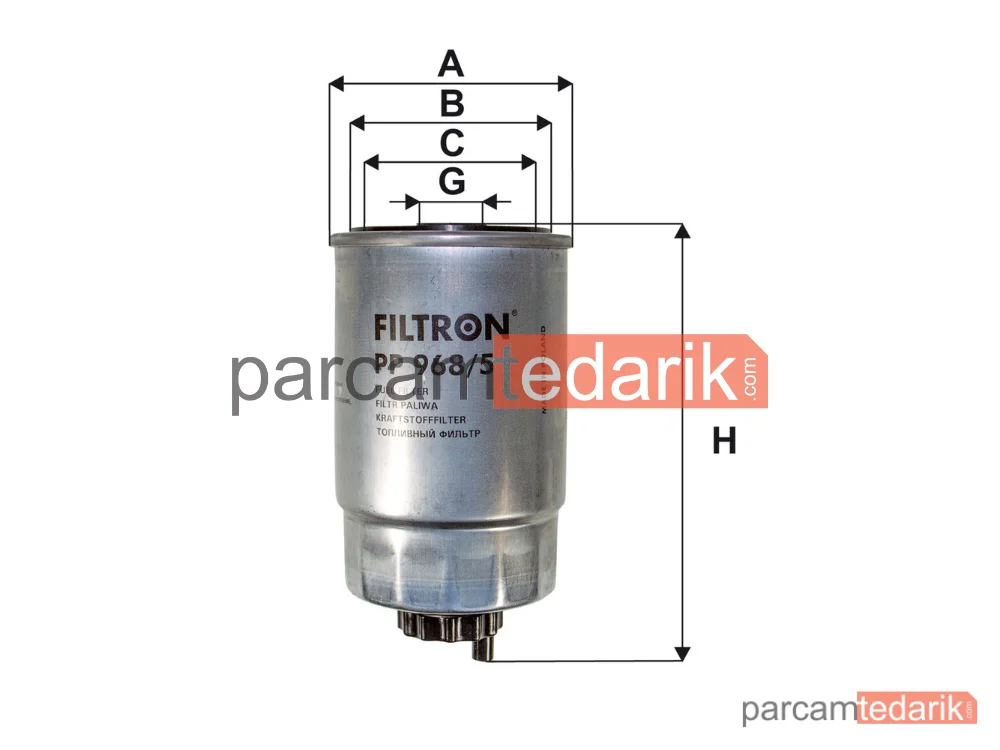 FILTRON PP968/5 | Yakıt Filtresi — Fiat Freemont, Jeep Compass, Dodge Nitro