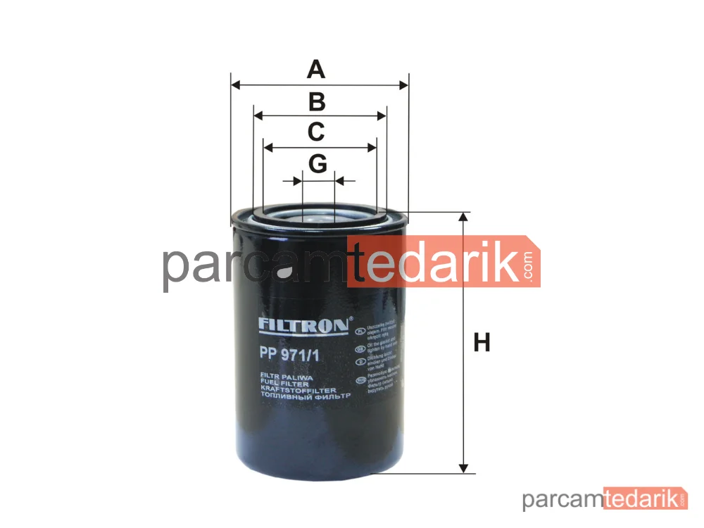 FILTRON PP971/1 | Yakıt Filtresi — Renault TRUCKS Magnum, Renault TRUCKS Premium