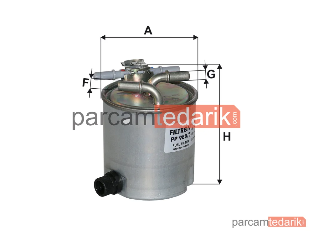 FILTRON PP980/5 | Yakıt Filtresi — Dacia Sandero, Dacia Logan, Dacia Logan MCV