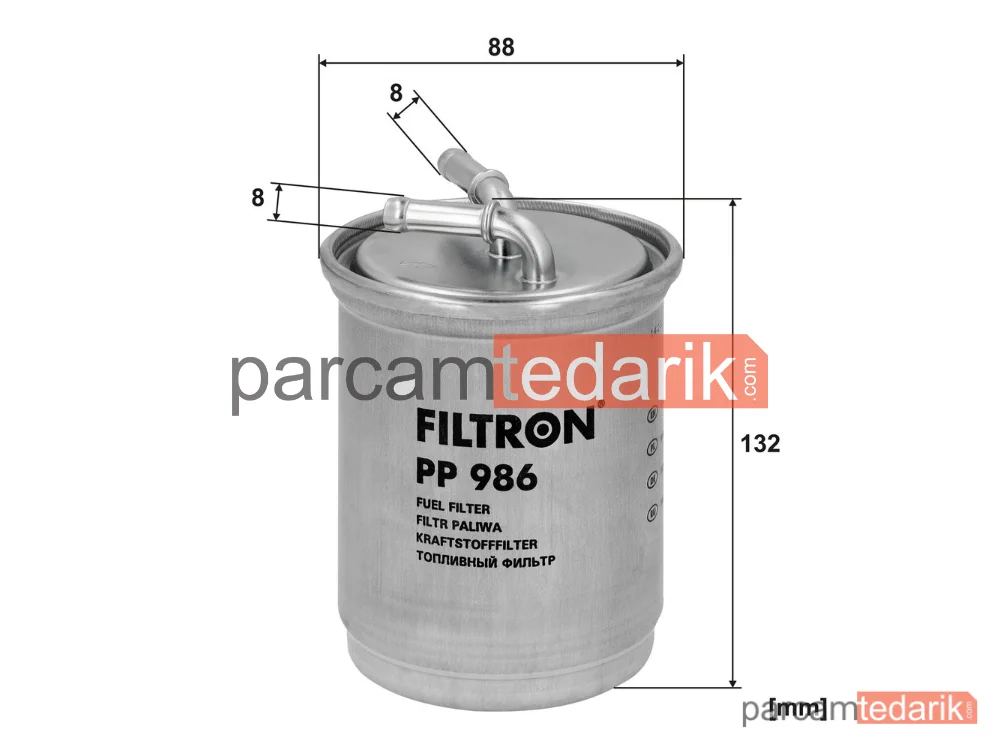 FILTRON PP986 | Yakıt Filtresi — Seat Ibiza III, Seat Ibiza IV, Seat Ibiza IV SC