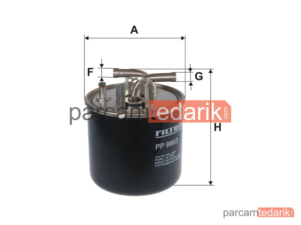 FILTRON PP986/3 | Yakıt Filtresi — Audi A8 D3
