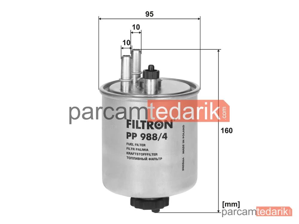 FILTRON PP988/4 | Yakıt Filtresi — Renault Kangoo Express, Renault Laguna Coupe, Renault Laguna III