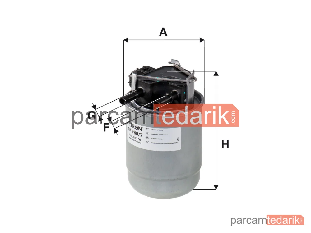FILTRON PP988/7 | Yakıt Filtresi — Nissan X-Trail III, Nissan Qashqai II, Renault Kadjar