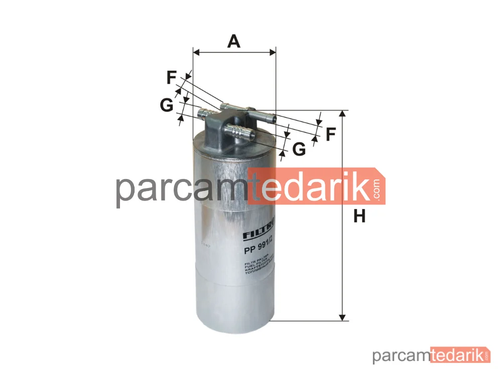 FILTRON PP991/2 | Yakıt Filtresi — Audi A6 C6 Avant, Audi A6 C6, Audi A6 Allroad C6