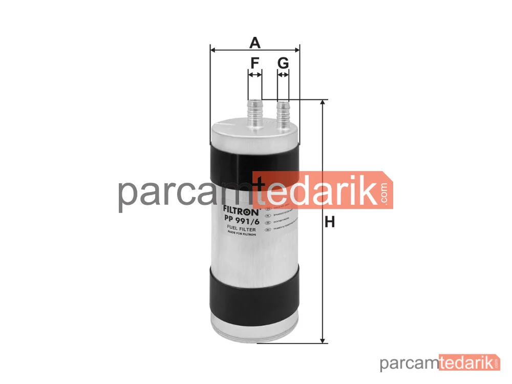 FILTRON PP991/6 | Yakıt Filtresi — Audi A6 C8, Audi A6 C8 Avant, Audi A7 Sportback