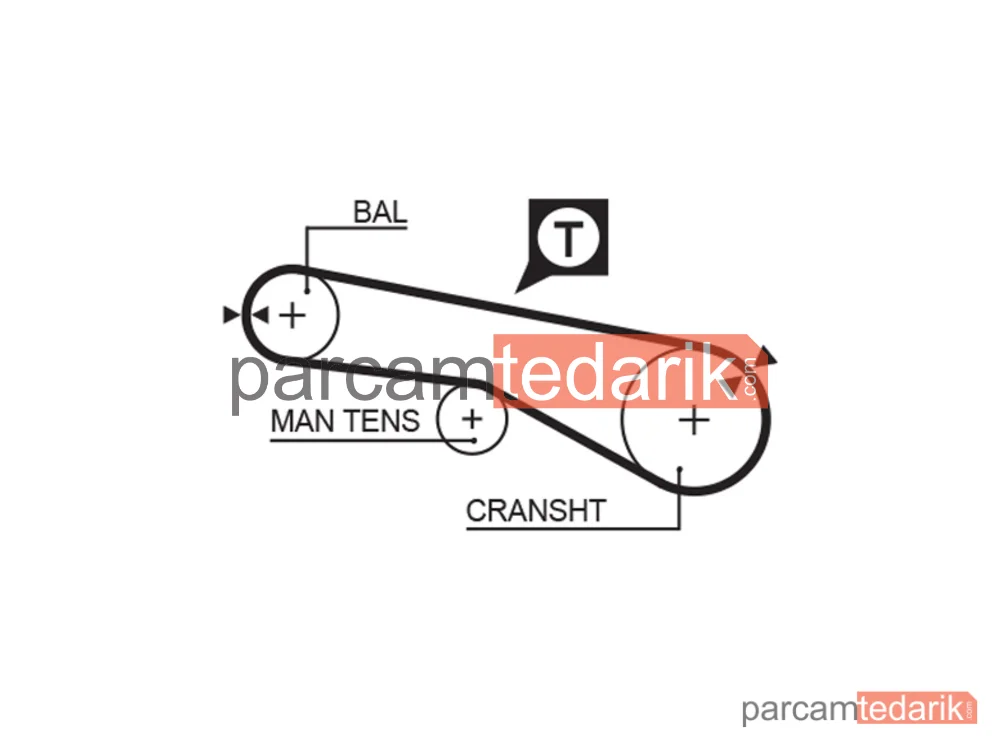 GATES K015373XS | Triger Seti — Mitsubishi L 300 III, Mitsubishi Galant VII, Mitsubishi L400