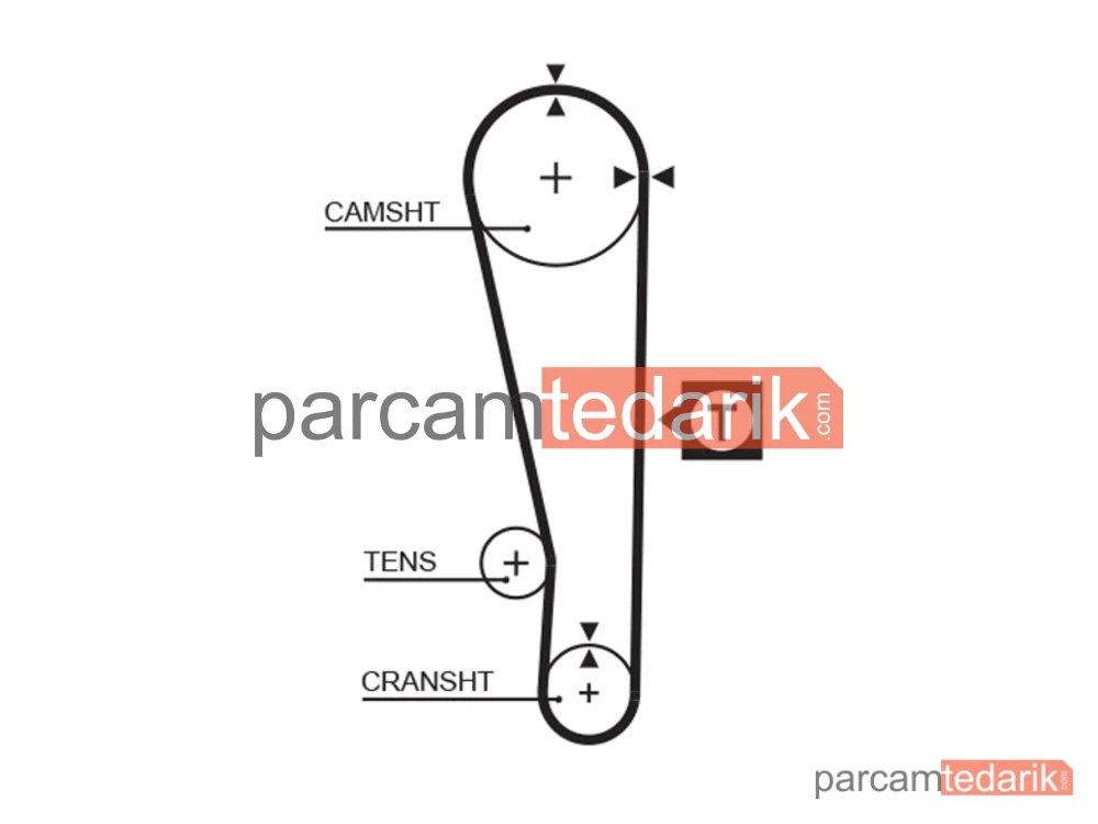 GATES K025283XS | Triger Seti — Hyundai Accent I, Hyundai Accent, Hyundai S Coupe