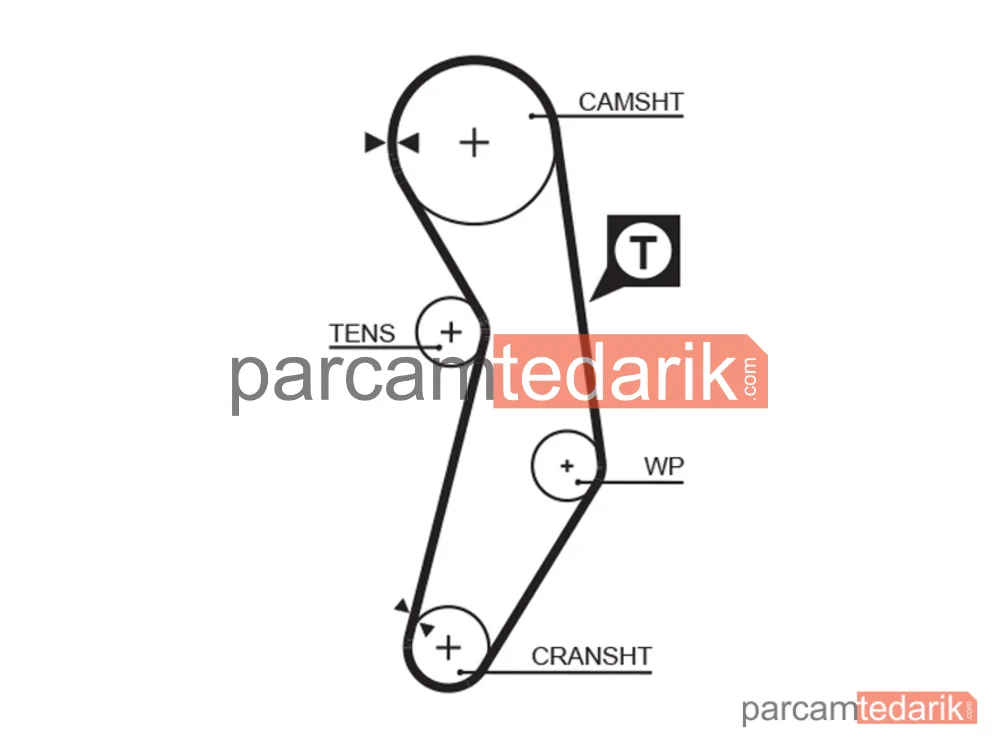 GATES K015411XS | Triger Seti — Fiat Palio, Fiat Palio Weekend, Fiat Punto Cabrio